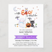 Papier Invitation de budget pour Baby Shower Halloween Li (Devant)
