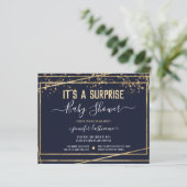 Papier Invitation de budget pour Baby Shower Surprise (Debout devant)