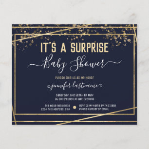 Papier Invitation de budget pour Baby Shower Surprise