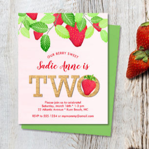 Papier Invitation de budget pour le 2ème anniversaire de
