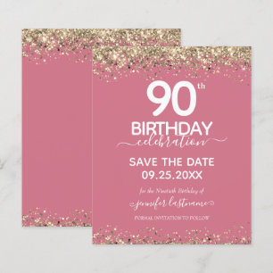 Papier Invitation de budget pour le 90e anniversaire à ne