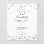 Papier Invitation de budget pour les 75 ans de mariage co (Devant)