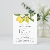 Papier Invitation de Citrus Lemons Bridal Show (Debout devant)