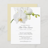 Papier Invitation de commémoration de l'orchidée budgétai (Devant / Derrière)