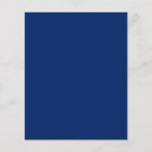 Papier Invitation de confirmation bleu roi argent Budget (Dos)