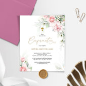 Papier Invitation de confirmation Budget Blush & Eucalypt