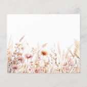 Papier Invitation de confirmation de photo de fleurs sauv (Dos)