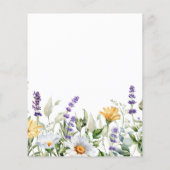 Papier Invitation de confirmation du budget Chamomile & E (Dos)