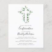 Papier Invitation de confirmation du budget | Croix d'Euc (Devant)