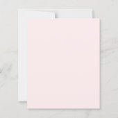 Papier Invitation de confirmation pour fille avec fleurs (Dos)