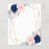 Papier Invitation de dîner de répétition Budget Blush & B (Dos)