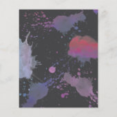 Papier Invitation de dinosaures roses Abstraites (Dos)