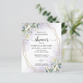 Papier Invitation de douche de couples de verdure (Debout devant)