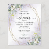 Papier Invitation de douche de couples de verdure (Devant)