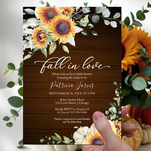 Papier Invitation de douche de mariage à budget "Tombez a
