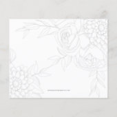 Papier Invitation de douche de mariée de robe de mariage (Dos)