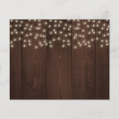 Papier Invitation de douche de mariée robe blanche rustiq (Dos)