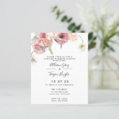 Papier Invitation de douche Floral Couples | Annabeth (Debout devant)
