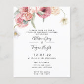Papier Invitation de douche Floral Couples | Annabeth (Devant)