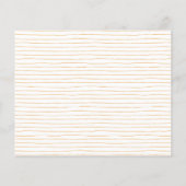 Papier Invitation de douche florale aquarelle rose orange (Dos)
