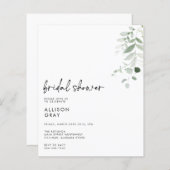 Papier Invitation de douche nuptiale (Devant / Derrière)