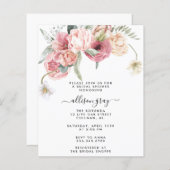 Papier Invitation de douche nuptiale | Annabeth (Devant / Derrière)