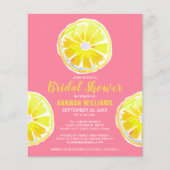 Papier Invitation de douche nuptiale Budget Lemon Slices (Devant)