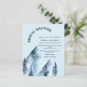 Papier Invitation de douche nuptiale de vacances budgétai (Debout devant)