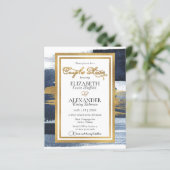 Papier Invitation de douche pour couples Abstraits | Phot (Debout devant)