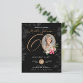 Papier Invitation de fête d'anniversaire 60 ans Budget Fl (Debout devant)