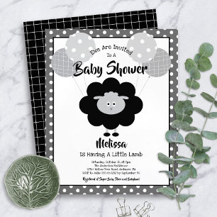 Papier Invitation de fête de bébé à petit budget thème ag