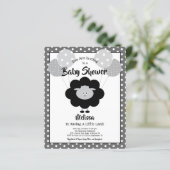 Papier Invitation de fête de bébé à petit budget thème ag (Debout devant)