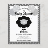 Papier Invitation de fête de bébé à petit budget thème ag (Devant)