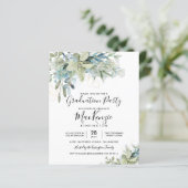 Papier Invitation de fête de fin d'études au eucalyptus é (Debout devant)