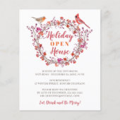 Papier Invitation de fête de la couronne de fraise budget (Devant)