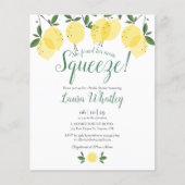 Papier Invitation de fete de mariage au citron Main Squee (Devant)