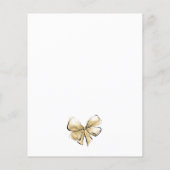 Papier Invitation de Fête de Mariage de Robe de Mariée de (Dos)