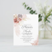 Papier Invitation de Fête de Mariage pas Cher avec Herbe (Debout devant)