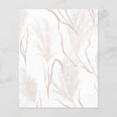Papier Invitation de Fête de Mariage pas Cher avec Herbe (Dos)