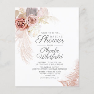 Papier Invitation de Fête de Mariage pas Cher avec Herbe 
