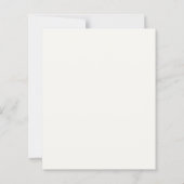 Papier Invitation de fête de Noël avec feuillage de gui (Dos)