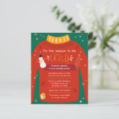 Papier Invitation de fête de Noël moche (Debout devant)