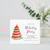 Papier Invitation de fête de vacances budget (Debout devant)