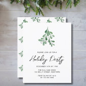 Papier Invitation de fête de vacances économique