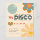 Papier Invitation de fête d'enterrement de vie de jeune f (Devant)