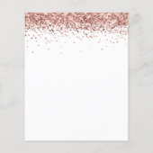 Papier Invitation de Fête des mariées de Parties scintill (Dos)