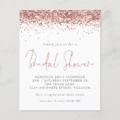 Papier Invitation de Fête des mariées de Parties scintill (Devant)