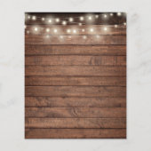 Papier Invitation de Fête des mariées des lumières de cha (Dos)