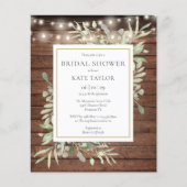 Papier Invitation de Fête des mariées des lumières de cha (Devant)