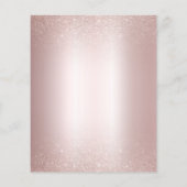 Papier Invitation de Fête des mariées Floral Blush Gold R (Dos)